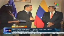 Pdte. hondureño otorga condecoración póstuma a Hugo Chávez