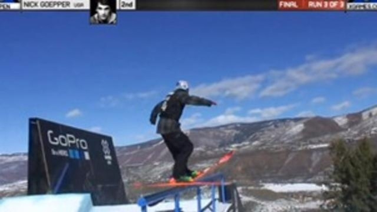 Nick Goepper wins gold in Ski Slopestyle
