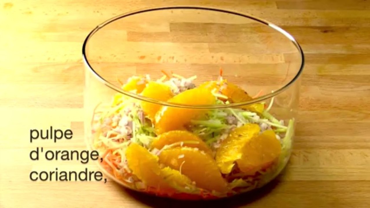 Salade de carotte brocoli orange