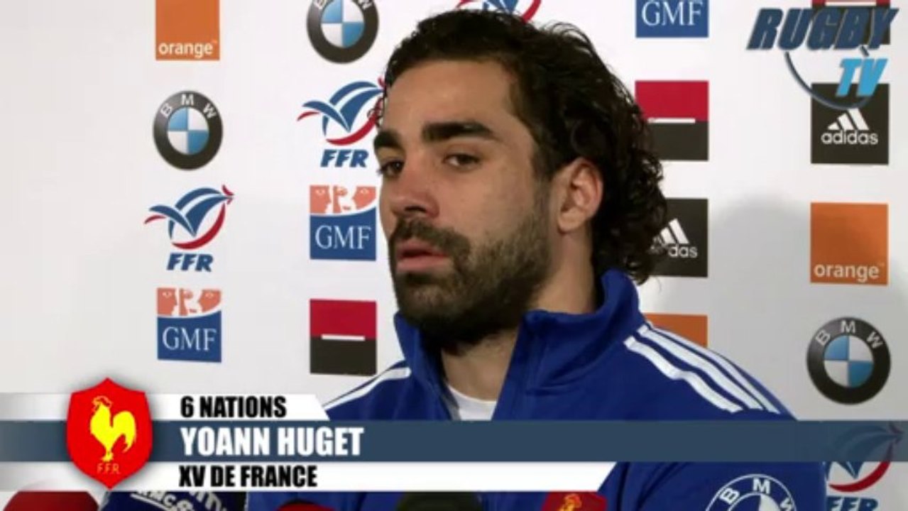 Avant France-Angleterre -  Yoann Huget-Yannick Nyanga - RBS 6 Nations 2014