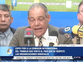 Copei saluda visita de comisión de la OIT a Venezuela