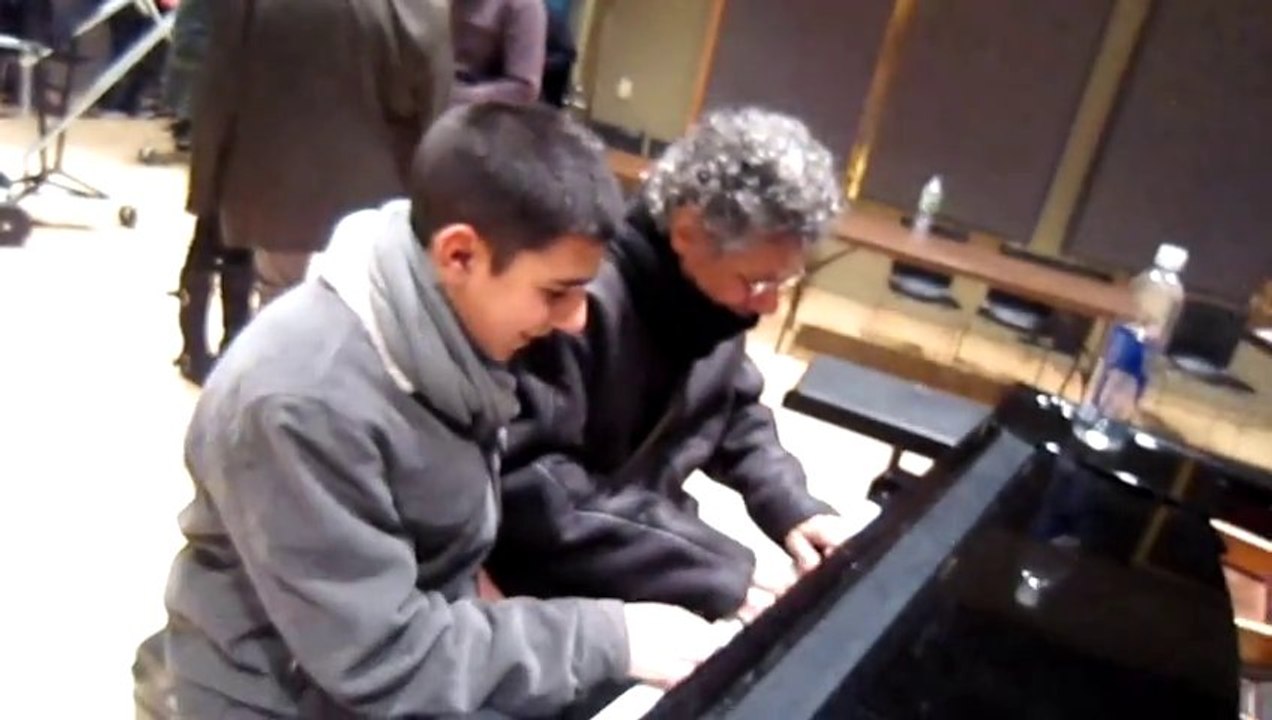 Chick Corea & Beka Gochiashvili backstage, privat (2013)