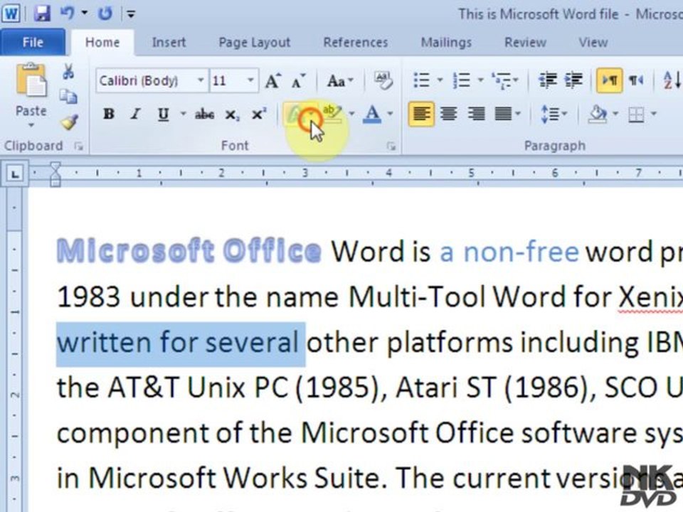 Lesson  14 Clear Formatting (Microsoft Office Word 2007_2010 Free Tutorial Urdu Hindi Video Training taleem.tv Pakistan Education