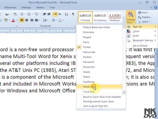 Lesson  16 Styles (Microsoft Office Word 2007_2010 Free Tutorial Urdu Hindi Video Training taleem.tv Pakistan Education