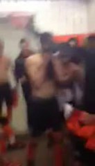 Joie dans le vestiaire après une belle victoire en équipe C !