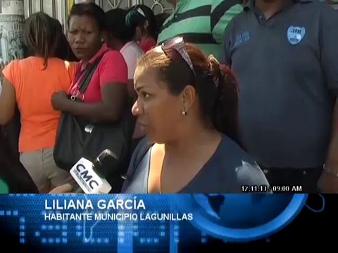 Habitantes del municipio lagunillas insisten que los comerciantes continúan con la especulación. 12.11.13