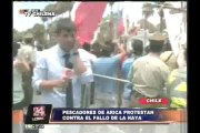 Pescadores de Arica y Tacna mostraron su descontento con el fallo de La Haya (1/2)