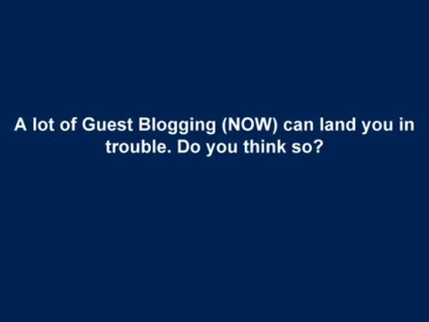 Google does not encourage (any longer) accepting a Guest Blog to boost PAGE RANK