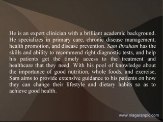 Sam Ibraham Has A Distinguished Professional History