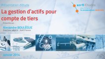 Xerfi France, La gestion d'actifs pour compte de tiers
