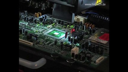 Contactless residual solder removal