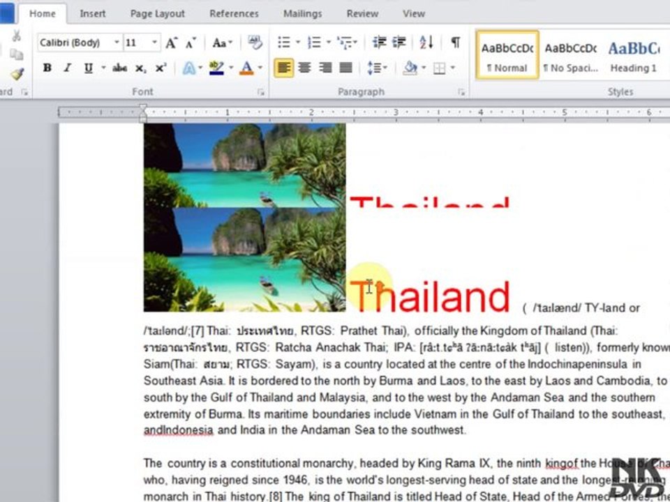 Lesson  53 Headers and Footers Customize 1 (Microsoft Office Word 2007_2010 Free Tutorial Urdu Hindi Video Training taleem.tv Pakistan Education