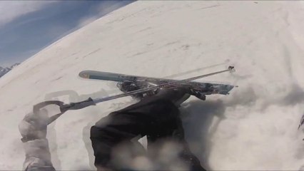 Skiing Crash - Go Pro HD