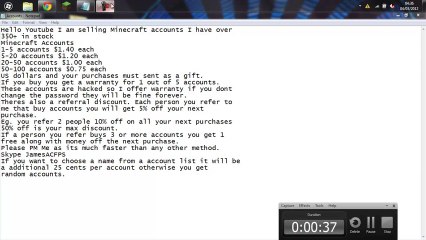 PlayerUp.com - Account Marketplace - Selling Minecraft Accounts! $1! Proof in Description!