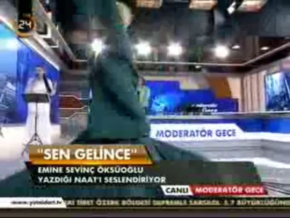 Emine Sevinç Öksüzoğlu Kanal 24'te Moderatör Gece Programının Canlı Yayın Konuğu
