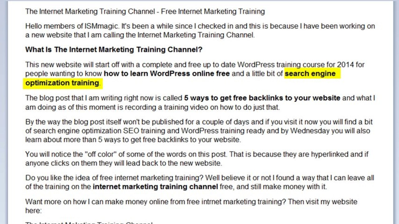 5 Ways To Get Free Backlinks To Your Website - Part 1b