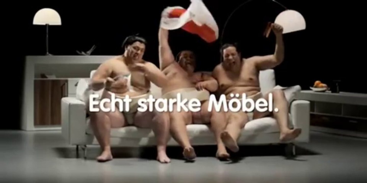 Amazing commercial with Sumo testing a couch! So hilarious!