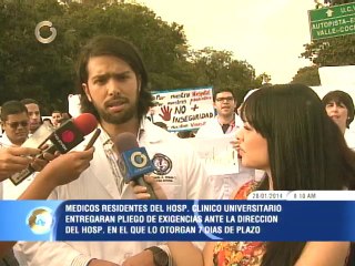 Médicos del Hospital Clínico Universitario dan plazo al Gobierno para atender la inseguridad