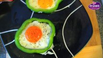Cuisine - Comment cuisiner des œufs au plat dans une robe de poivron - Plat