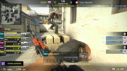 StarSeries S8 USSR vs. Clan-Mystik map dust2