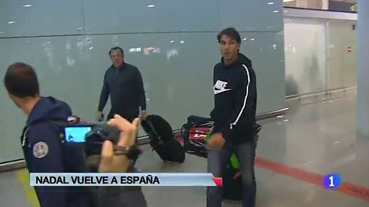 28/01/2014  Rafael Nadal has arrived in Barcelona (RTVE)
