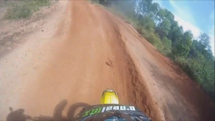 GoPro HD Bad Motocross Crash - Bike Lands On Rider