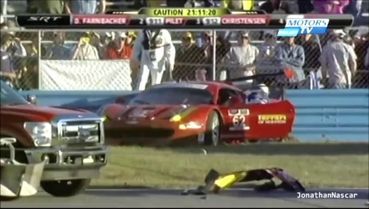 2014 Rolex 24 Horrific Crash (LIVE)
