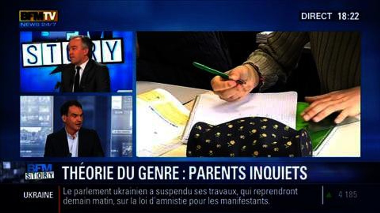 BFM Story: Enseignement de la théorie du genre à l'école: Jean-Hervé Le Niger rassure les parents d'élèves - 28/01