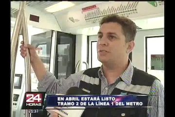 Tramo 2 de la Línea 1 del tren eléctrico ya se encuentra en fase de prueba