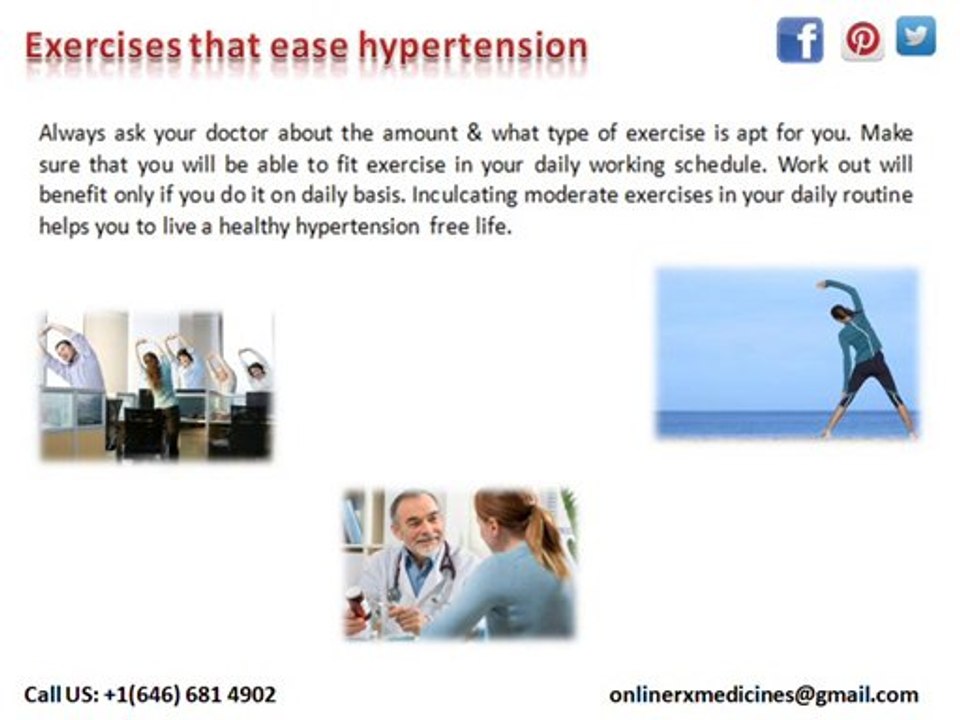 Keep Hypertension at a bay with Exercise