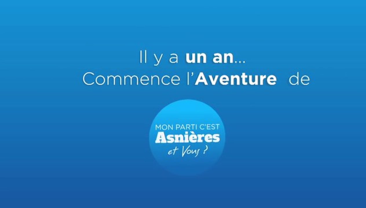 Déjà 1 an de campagne... Cyrille Déchenoix - Asnières 2014