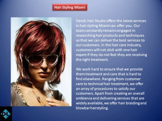 hair styling miami