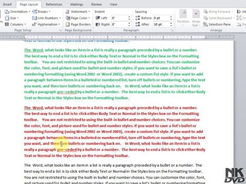 Lesson 71 Breaks Page Columns Section (Microsoft Office Word 2007_2010 Free Tutorial Urdu Hindi Video Training taleem.tv Pakistan Education