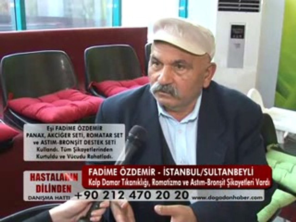 FADİME ÖZDEMİR ( KALP DAMAR TIKANIKLIĞI-ASTIM-BRONŞİT-ROMATİZMA)
