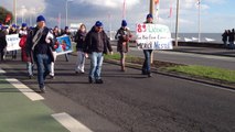 Les Bonnets bleus defilent