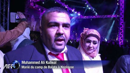 Territoires palestiniens: 600 couples se marient