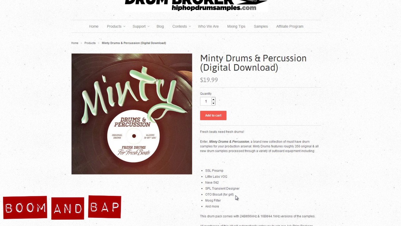 Boom and Bap: Minty Drums and Percussion