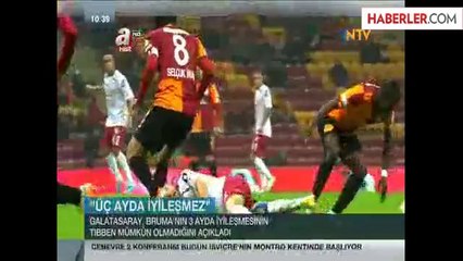 Galatasaraylı Bruma, Koltuk Değnekleriyle Görüntülendi