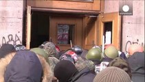 Ukrainian protesters force militant activists out of occupied Agriculture Ministry.