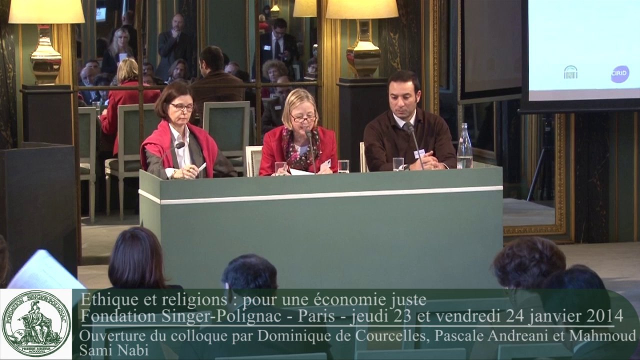 Ouverture du colloque par Dominique de Courcelles, Pascale Andreani et Mahmoud Sami Nabi