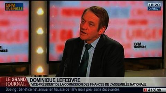 Dominique Lefebvre, vice-président PS de la commission des finances à l’Assemblée nationale, dans Le Grand Journal – 29/01 2/4