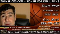 San Antonio Spurs vs. Chicago Bulls Pick Prediction NBA Pro Basketball Odds Preview 1-29-2014
