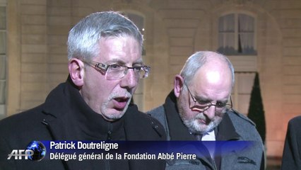 Mal-logement: la Fondation Abbé Pierre reçue à l'Elysée