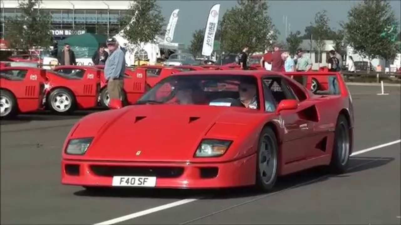 Le plus grand rassemblement de Ferrari F40 au monde