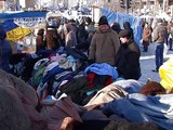 Протестующие на Майдане стоят, несмотря на морозы