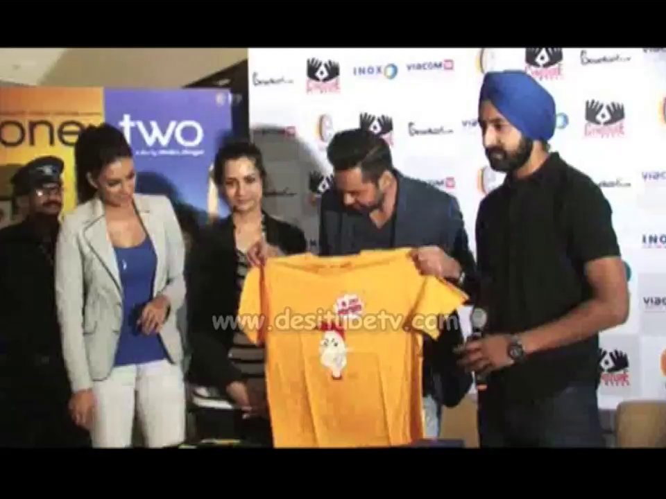 Real life couple Abhay Deol and Preeti Desai launched the merchandise of their film One by Two