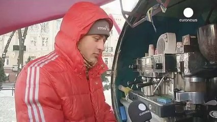 Life around Maidan Square in Kyiv