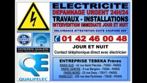 ELECTRICIEN PARIS 16eme - 0142460048 - SPECIALISTE AGREE DEPANNAGES 24/24 IMMEDIATS