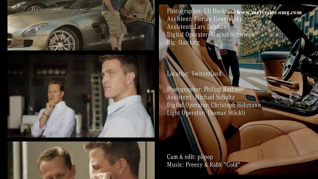 Mercedes SLS AMG Roadster avec les frères Schumacher