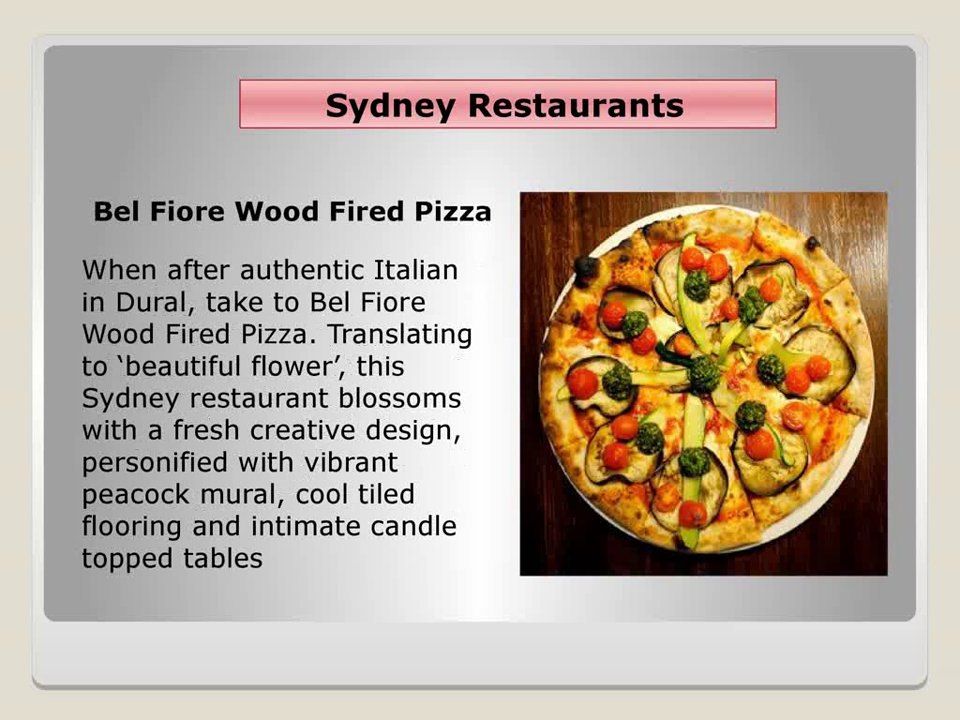 Choose Best Sydney Restaurants In Australia